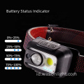 Wason Professional Terpadu Terpadu XPG-2 Bright Head Light Sport Camping Hiking Working Cob Headlamp Rechargeable